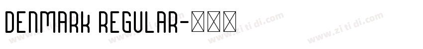 Denmark Regular字体转换